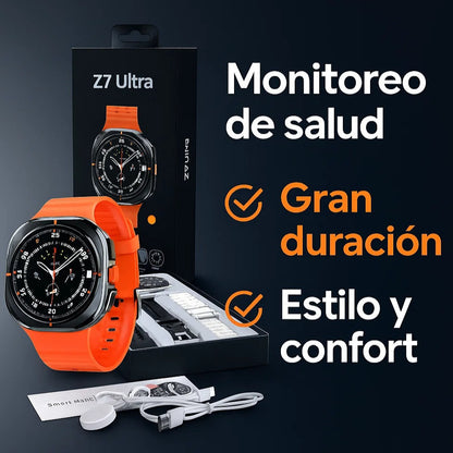 SmartWatch Z7 Ultra Negro - Monitor Cardíaco, Batería hasta 5 Días