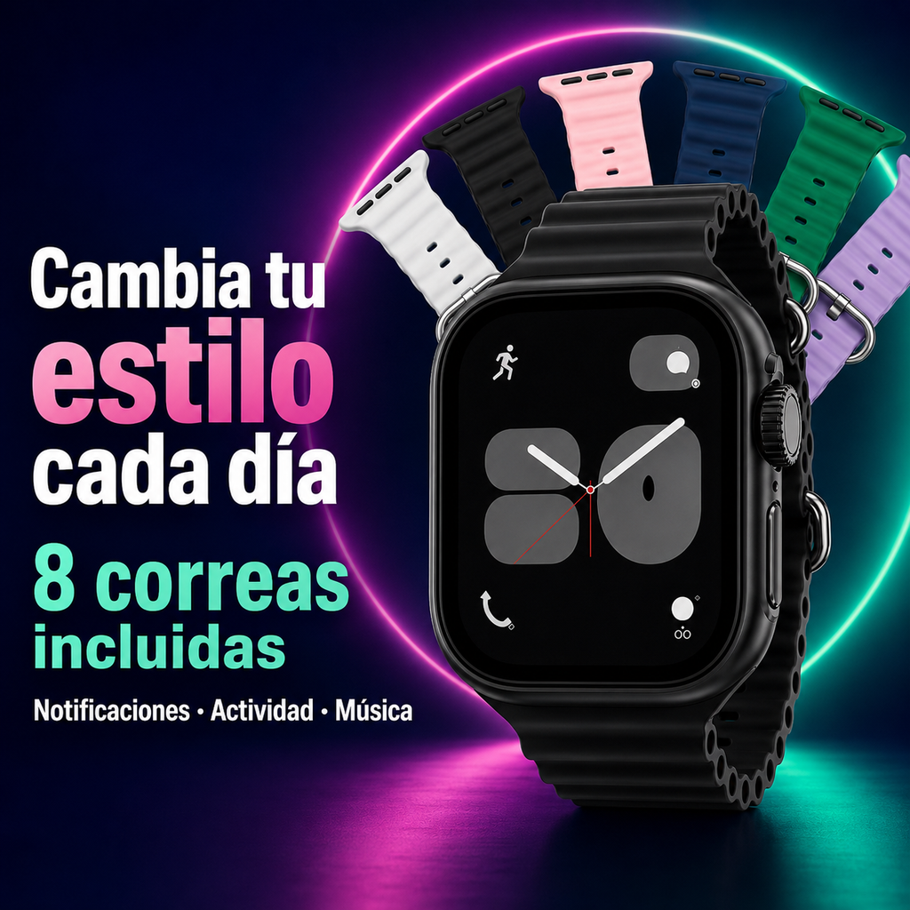 Smartwatch S9 MultiStyle + 8 Correas Intercambiables